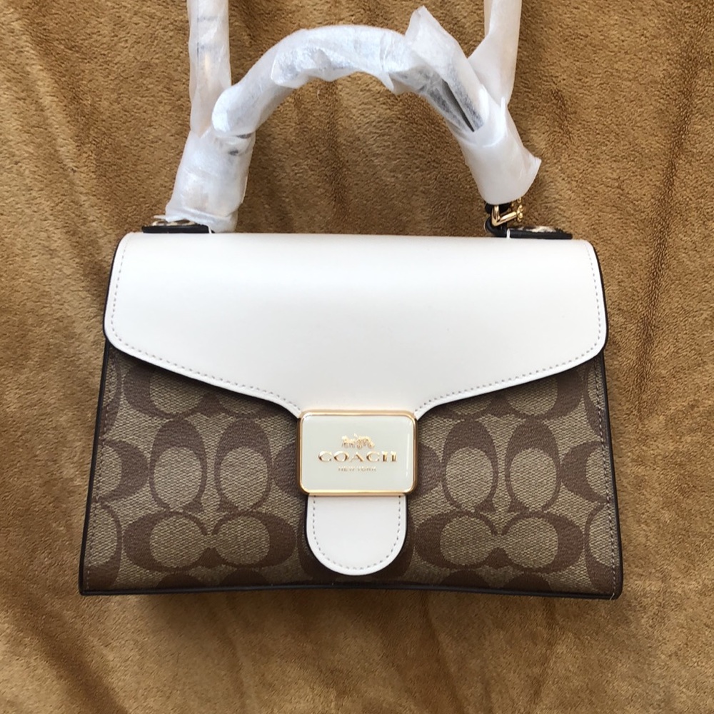 Brand new coach, purse, brown, cream and snake skin(Not included in 50% off)